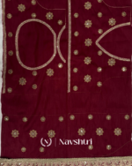 Seraglio Beige Embroidery Work Tweel Net Silk Saree With Divine Blouse Piece - Image 8