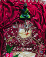 Rhapsody Maroon Fendy Silk Sequence Embroidery Work Saree With Stitched Blouse - Image 8